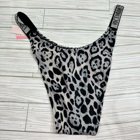 VS Shine‎ Strap Escondido Brazilian Swim Bottom NWT ANIMAL PRINT - Picture 4 of 8